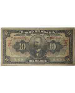 10 MIL RÉIS AUTOGRAFADA - BC -R204b*