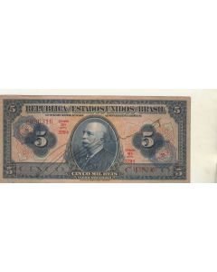 5 CRUZEIROS AUTOGRAFADA - FE - C002