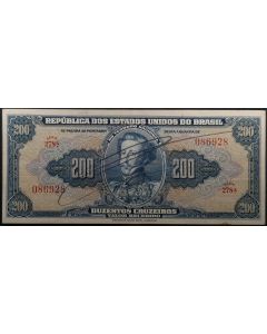 200 CRUZEIROS  AUTOGRAFADA- FE -C037 