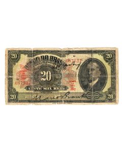 20 MIL RÉIS DUAS CHANCELAS - BC -R197a*