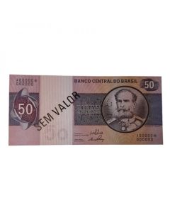 50 CRUZEIROS DUAS CHANCELAS MODELO- FE - C142m