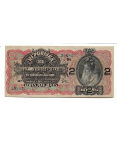 2 MIL RÉIS -AUTOGRAFADA - FE -R084*