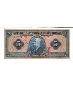 5 MIL RÉIS -AUTOGRAFADA - FE - R100b