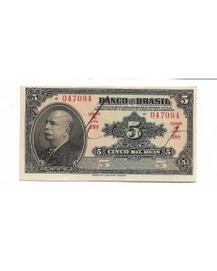 5MIL RÉIS AUTOGRAFADA - FE - R195a