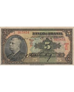 5 MIL RÉIS DUAS CHANCELAS- FE - R203a*