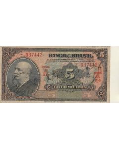 5 MIL RÉIS AUTOGRAFADA- S- R203b